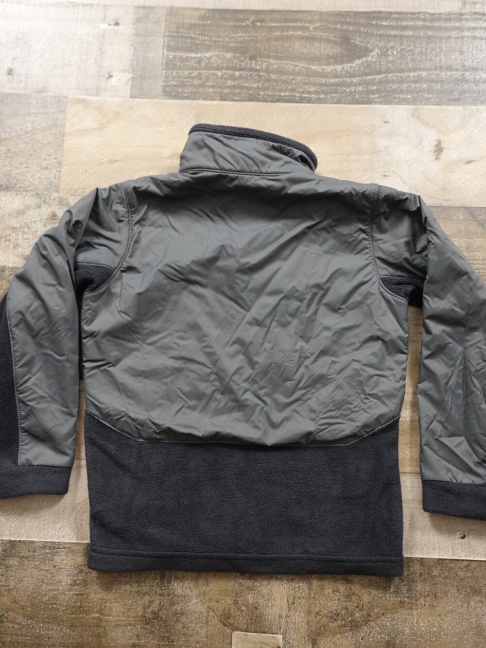 Columbia Steens Mountain Overlay Jacket Boys XS Gray Black Fleece Outdoor - Picture 9 of 11